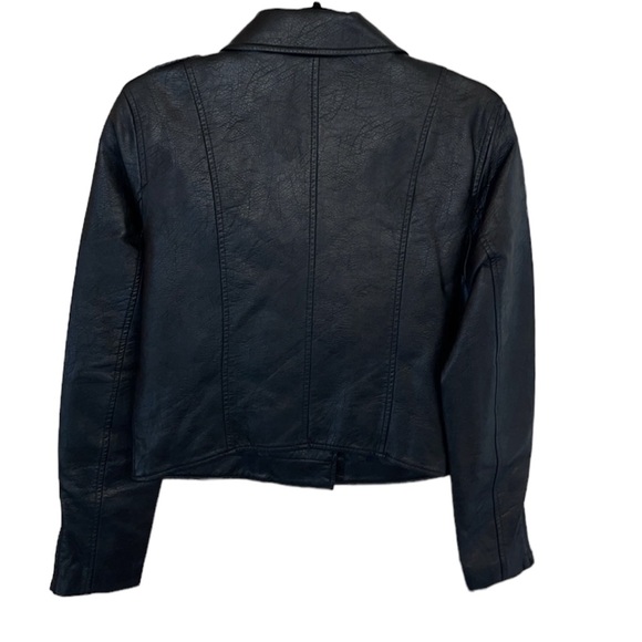 Romeo + Juliet Couture Black Faux Leather Jacket Size Medium NWT - Picture 17 of 17
